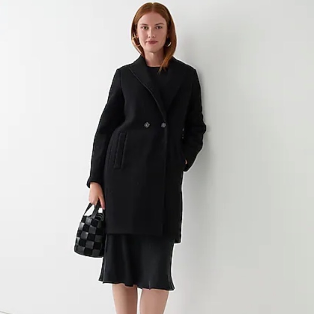 J. Crew Daphne Topcoat in Italian boiled wool